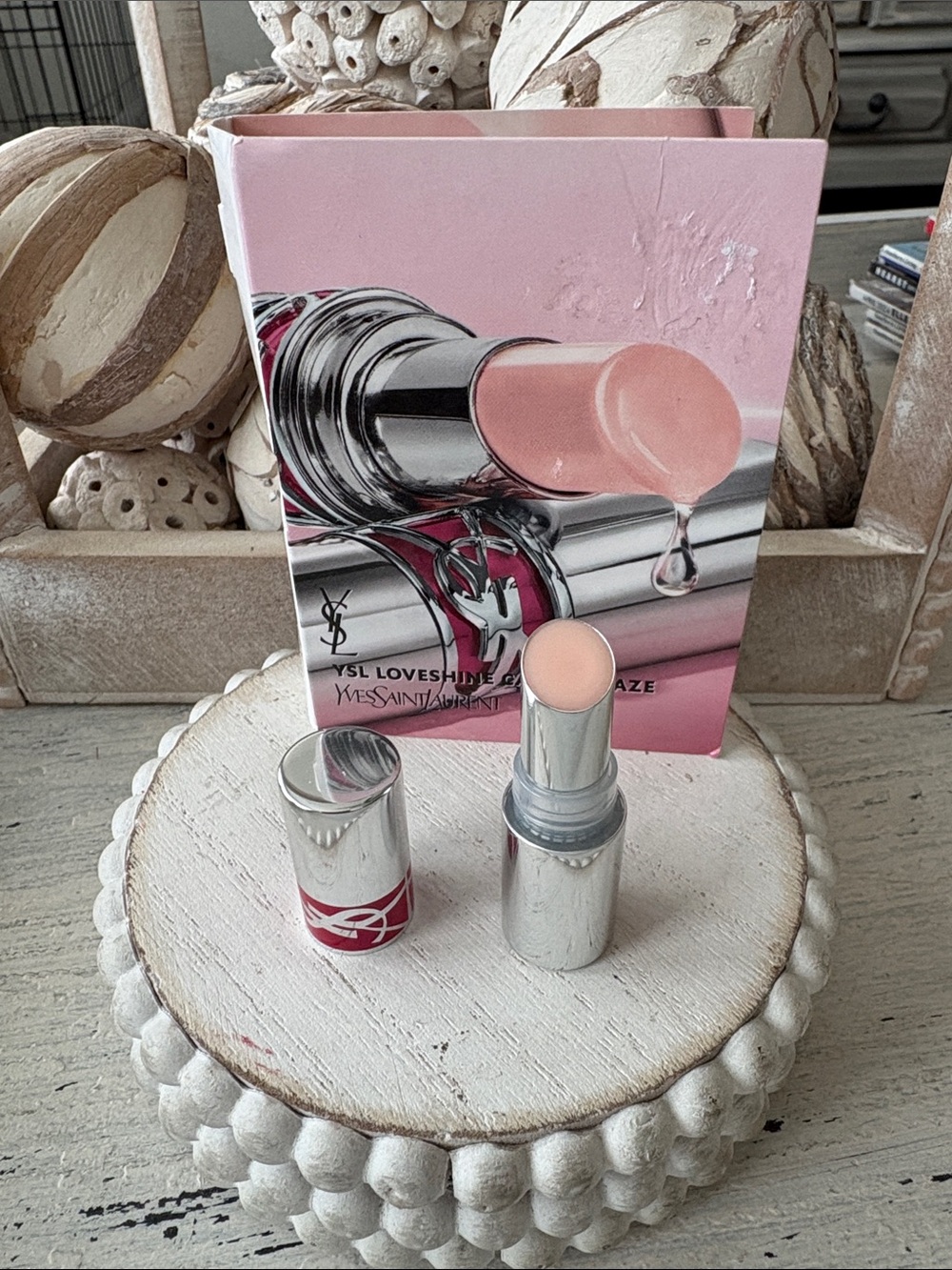 YSL Sheer Candy Glaze Lip Gloss Stick in 02 Sweet Pink